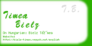 timea bielz business card